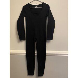 Women's Curlady Square Neck Ribbed Long Sleeve Unitard Slim Yoga Jumpsuit Romper